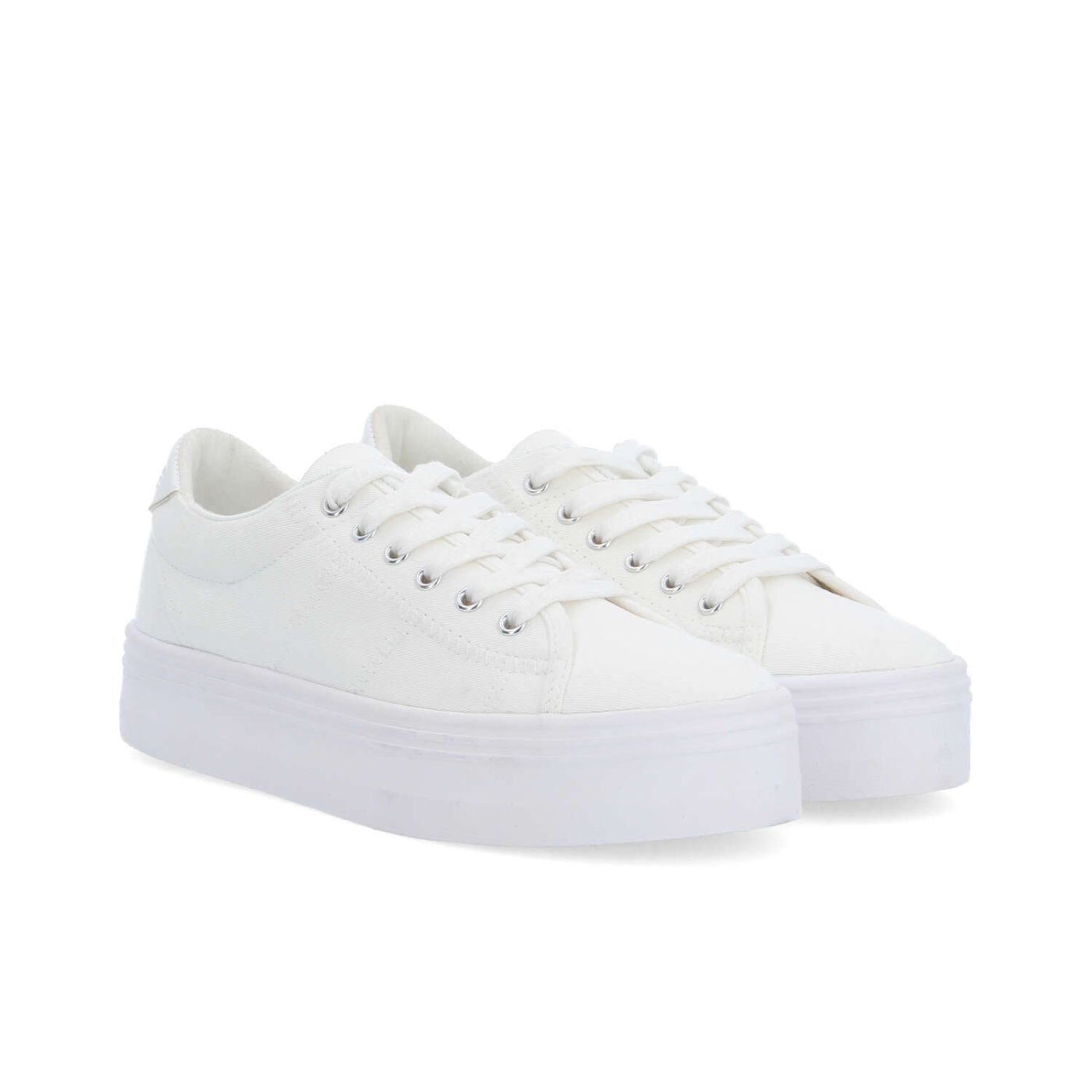 PLATO M SNEAKER - CANVAS - BIANCO